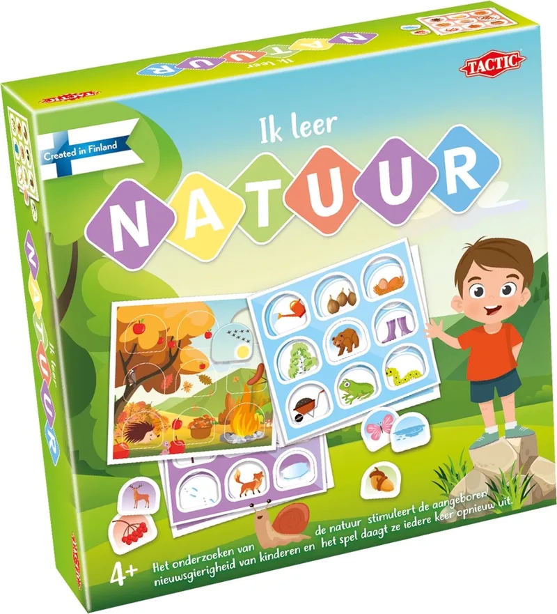 Ik Leer: Natuur – Bordspel – Educatief – Leerzaam Spel over Seizoenen en Natuur – 2 tot 4 Spelers – Vanaf 4 Jaar from Tactic – box