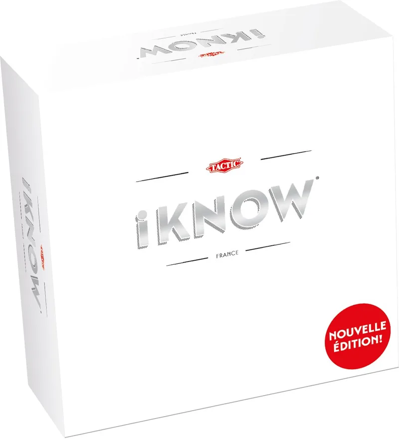 iKNOW – Jeu de société – Jeu quiz – Jeu de connaissances – 1.600 questions – 4.800 indices – 2 à 6 joueurs – À partir de 15 ans – Édition française ! from Tactic – box