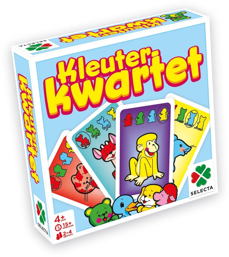 Kleuter Kwartet – Kaartspel – Kinderspel – Vanaf 3 jaar – 2-4 spelers from Tactic – box