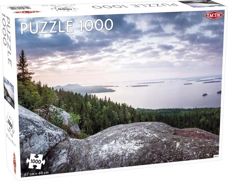 Koli Finland – Puzzel – 1000 stukjes – Iconisch Nationaal Landschap – Strak en Rustgevend Ontwerp – Hoogwaardige Scandinavische Kwaliteit de Tactic, édition Koli, Finland – boîte