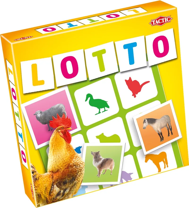 Lotto Boerderijdieren – Kaartspel – Zoek & Vind – Familiespel – 2-4 spelers – Vanaf 3 jaar from Tactic – box