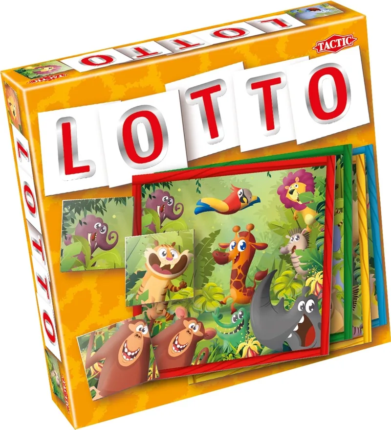 Lotto Jungle – Kaartspel – Zoek & Vind – Familiespel – 2-4 spelers – Vanaf 3 jaar van Tactic – doos