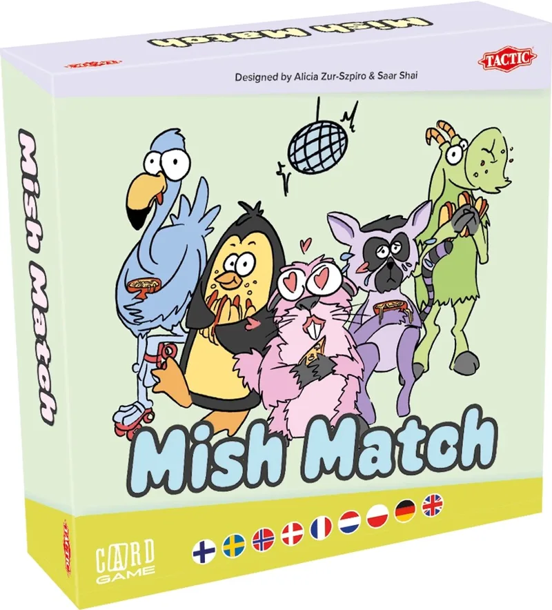 Mish Match – Kaartspel – Snel Reactiespel en Matching Game – Gezellig Familiespel – 2-6 spelers – Hoogwaardige Scandinavische Kwaliteit from Tactic – box