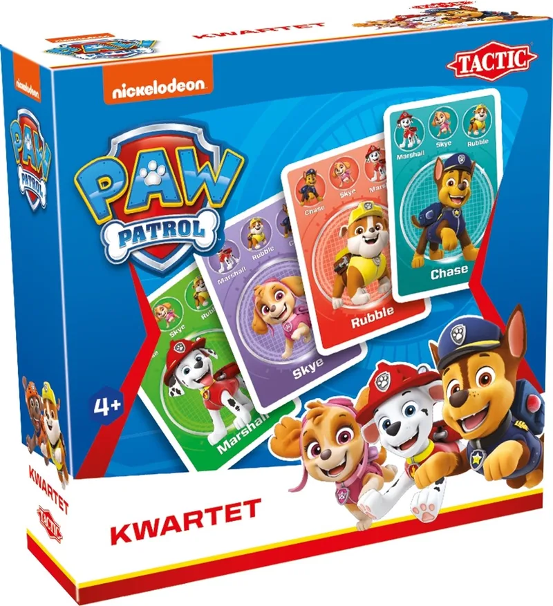 PAW Patrol Kwartet – Kaartspel – Kinderspel – Vanaf 4 jaar – 2-4 spelers de Tactic – boîte