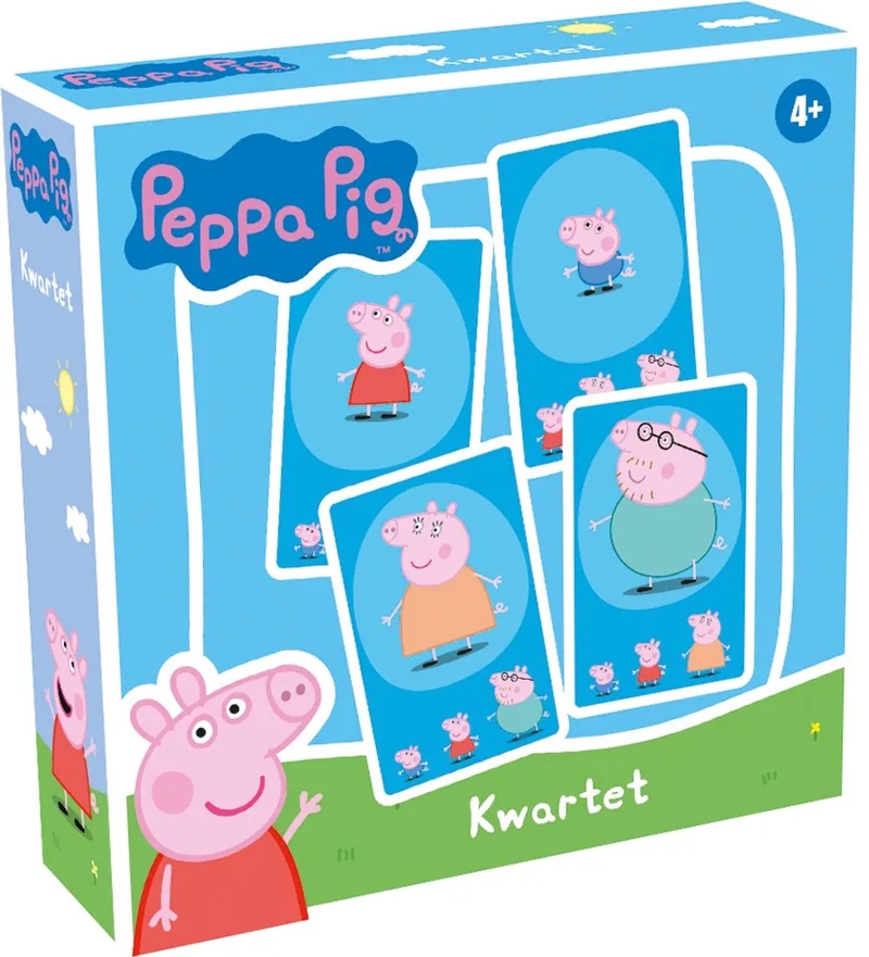 Peppa Pig Kwartet – Kaartspel – Kinderspel – Vanaf 4 jaar – 2-4 spelers from Tactic – box
