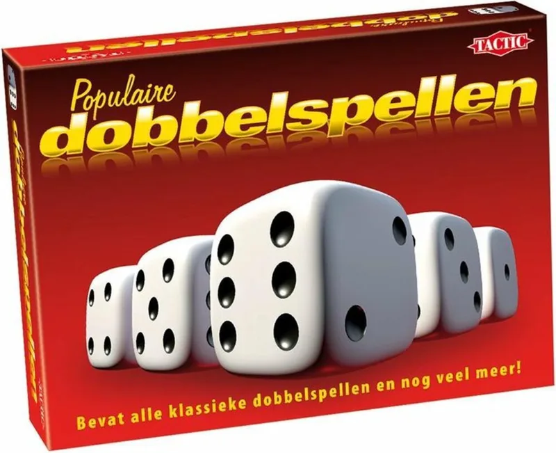 Populaire dobbelspellen from Tactic, Rood edition – box