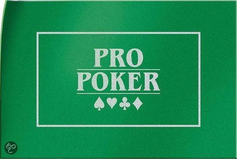 Pro Poker Speelkleed – Pokermat van Stevig Vilt – 90x60 cm – Groene Casino Lay-out – Voor Texas Hold’em en andere Pokervarianten – Geschikt voor 2 tot 12 Spelers – Vanaf 14 Jaar van Tactic, editie Pro Poker Speelkleed – 90x60 cm – doos