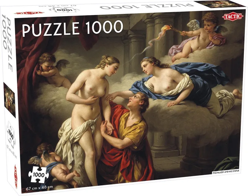 Puzzel – 1000 stukjes – Klassieke Kunstillustratie – Strak en Rustgevend Ontwerp – Hoogwaardige Scandinavische Kwaliteit van Tactic, editie Pygmalion – doos