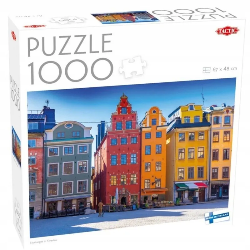 Puzzel 1000 Stukken: Stortorget in Zweden van Tactic, editie Wit – doos