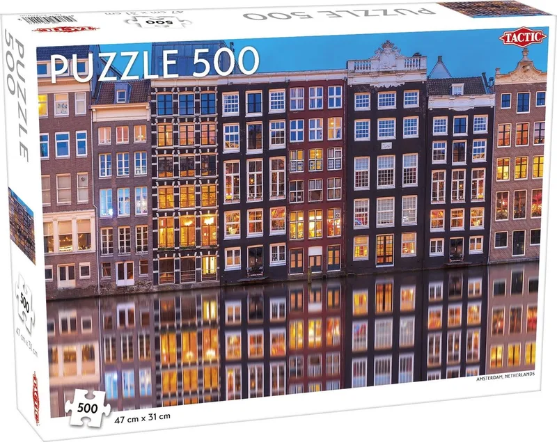 Puzzel Amsterdam, Netherlands 500 Stukjes de Tactic, édition Bont – boîte