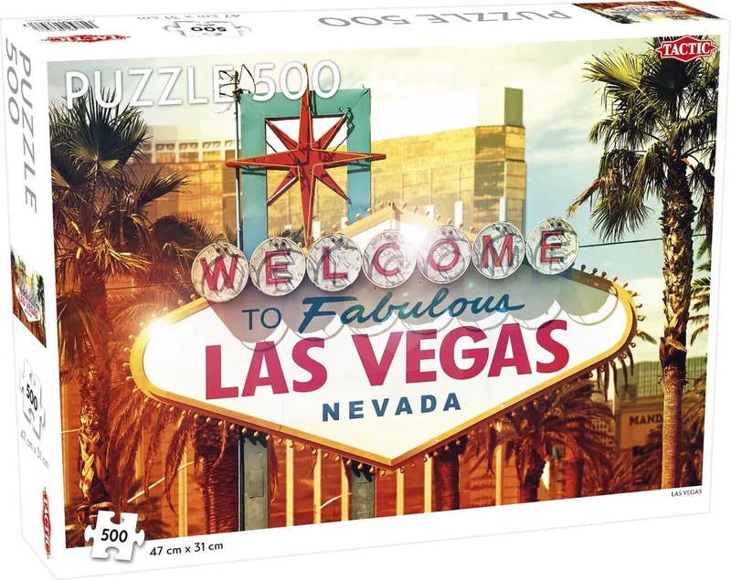 Puzzel Around the World: Las Vegas - 500 stukjes van Tactic, editie Meerkleurig – doos