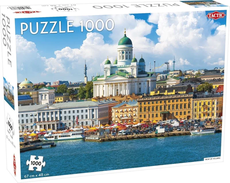 Puzzel Around the World Northern Stars: View of Helsinki - 1000 stukjes van Tactic, editie Meerkleurig – doos