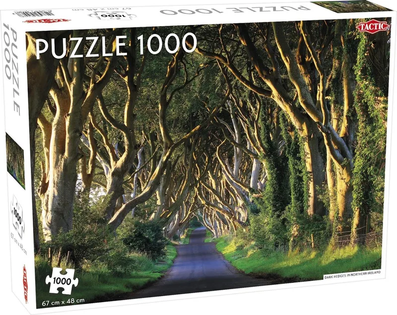 Puzzel Dark Hedges in Northern Ireland 1000 Stukjes van Tactic, editie Bont – doos