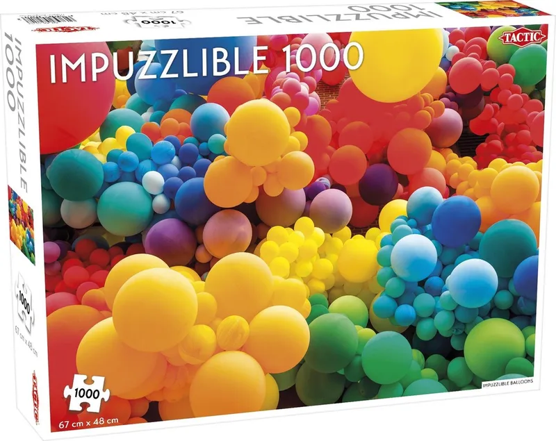 Puzzel Impuzzlible Balloons 1000 Stukjes van Tactic, editie Bont – doos