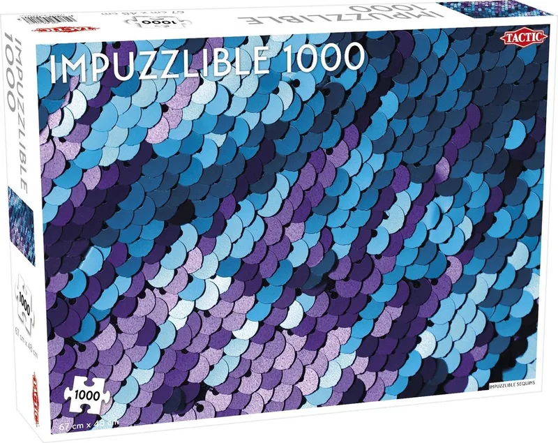 Puzzel Impuzzlible Sequins 1000 Stukjes from Tactic, Bont edition – box