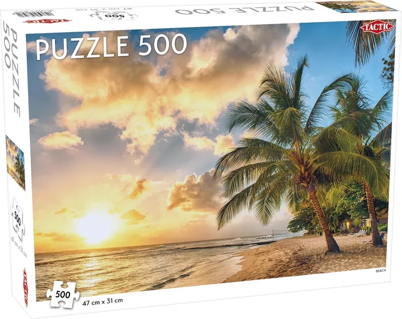 Puzzel Landscape: Beach - 500 stukjes from Tactic, Multicolour edition – box