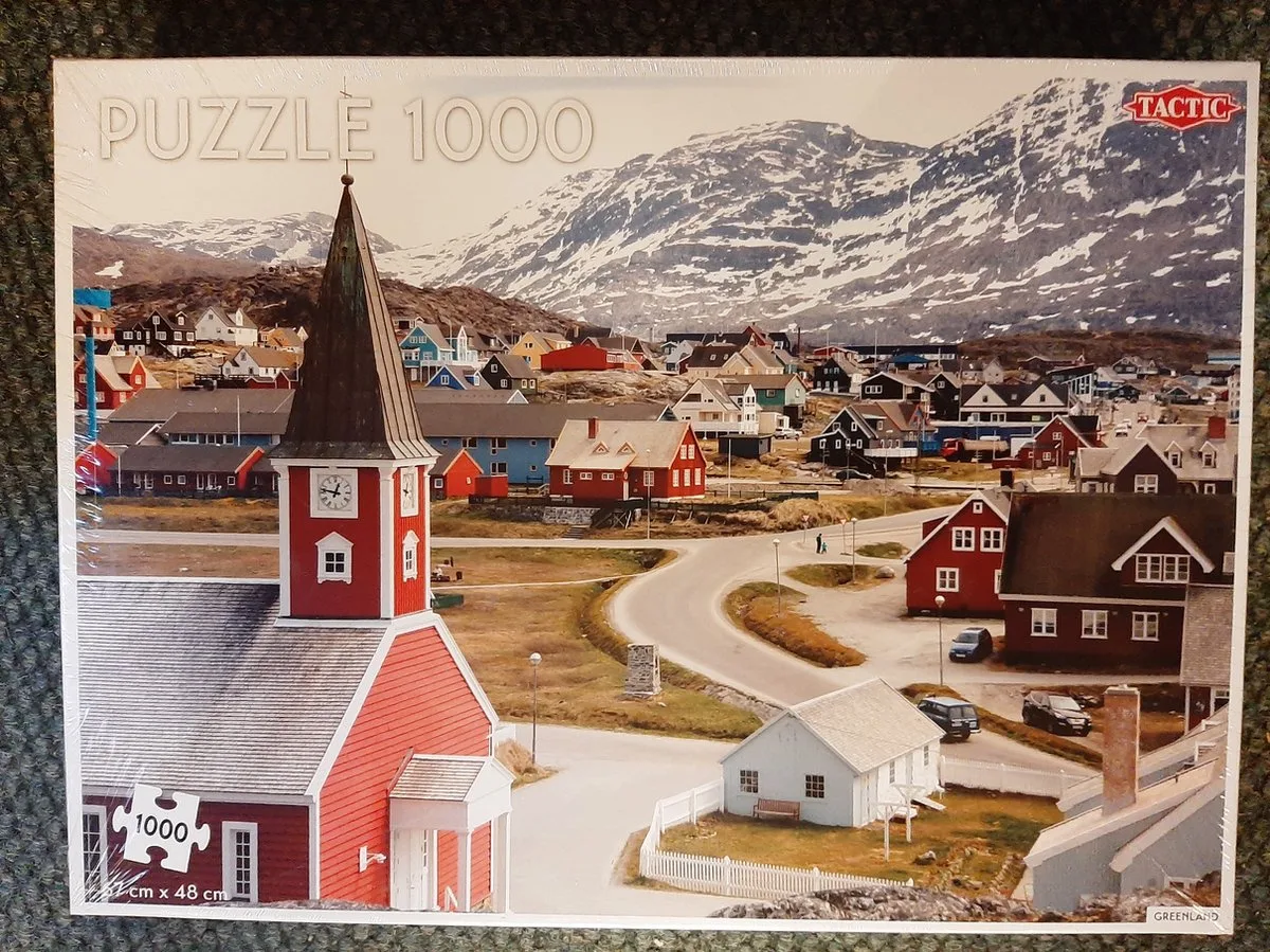Puzzel Landscape: Greenland - 1000 stukjes van Tactic, editie Wit – doos