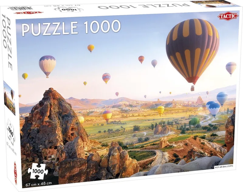 Puzzel Landscape: Hot Air Balloons / Cappadocia Turkey - 1000 stukjes van Tactic, editie Meerkleurig – doos