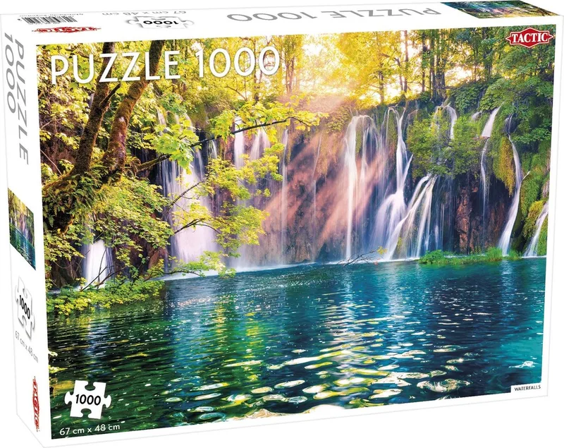 Puzzel Landscape: Waterfalls / Plitvice National - 1000 stukjes van Tactic, editie Meerkleurig – doos