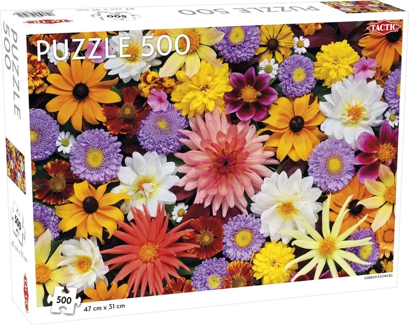Puzzel Lover's Special: Garden Flowers - 500 stukjes van Tactic, editie Meerkleurig – doos