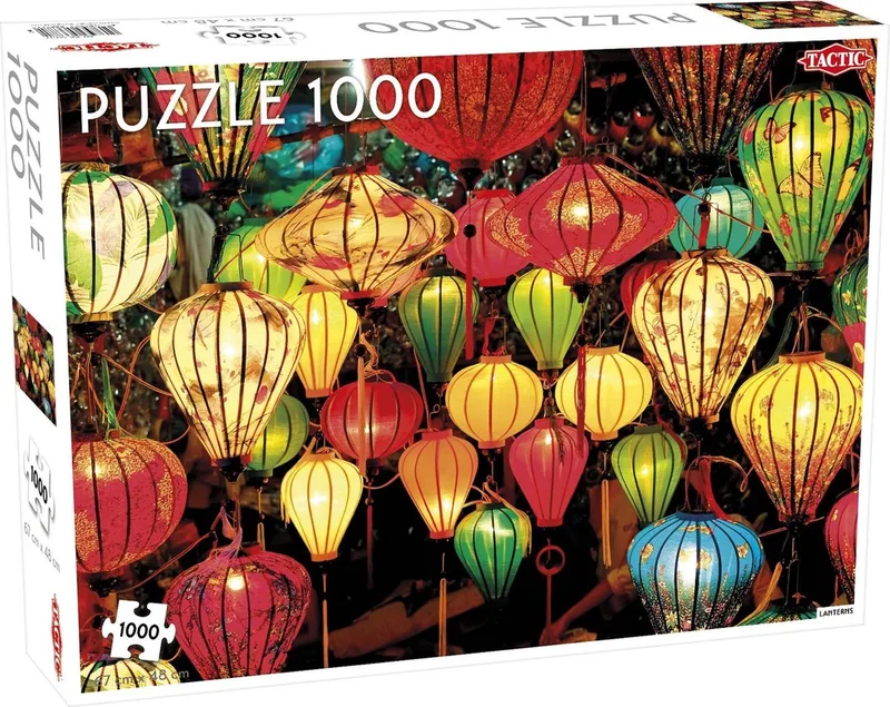 Puzzel Lovers' Special: Lanterns - 1000 stukjes de Tactic, édition Blanc – boîte