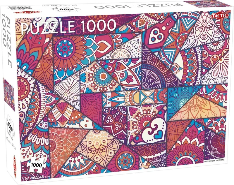 Puzzel Lovers' Special: Patchwork Patterns - 1000 stukjes van Tactic, editie Meerkleurig – doos