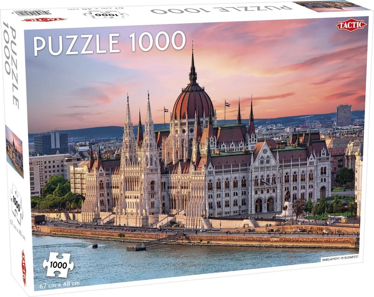 Puzzel Parliament in Budapest 1000 Stukjes de Tactic, édition Bont – boîte