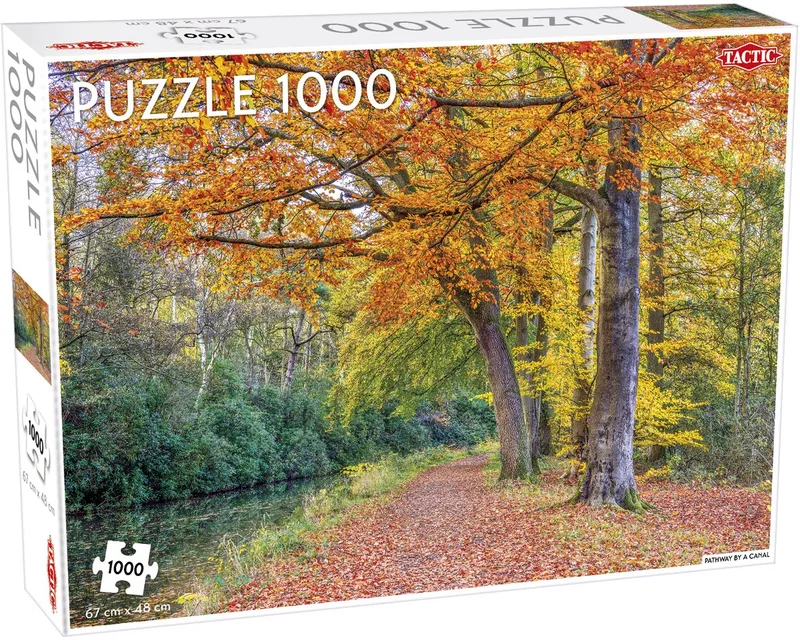 Puzzel Pathway By a Canal - 1000 stukjes de Tactic, édition Multicolore – boîte