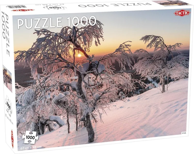 Puzzel Pyhä Finnish Lapland - 1000 stukjes from Tactic, White edition – box