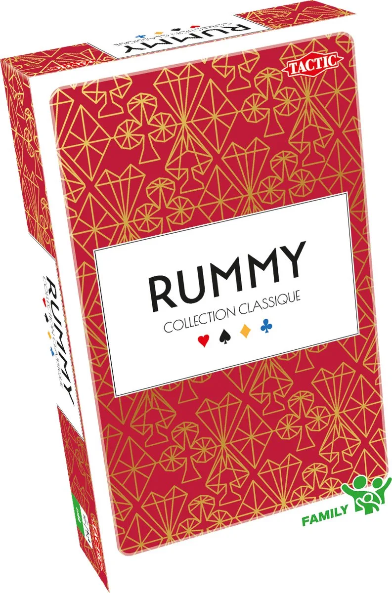 Rummy – Bordspel – Compacte Editie – Klassiek Tegelspel – 2-4 Spelers – Vanaf 10 Jaar from Tactic – box