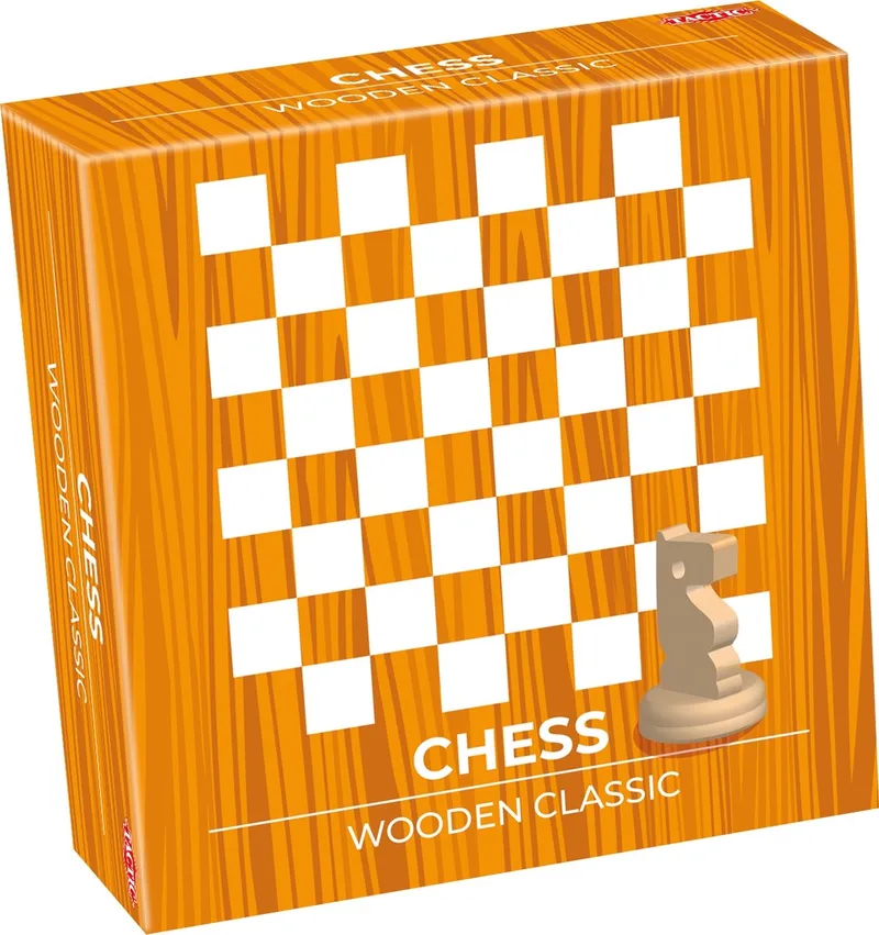 Schaken – Bordspel – Classic Games – Houten Schaakspel – 32 Stukken – Vanaf 7 jaar von Tactic – Schachtel