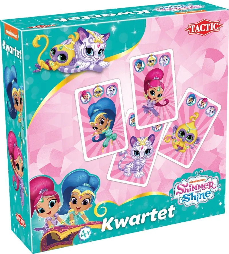 Shimmer & Shine Kwartet – Kaartspel – Kinderspel – Vanaf 4 jaar – 2-4 spelers van Tactic – doos