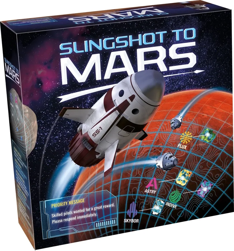 Slingshot to Mars – Bordspel – Behendigheid en Strategie – Ruimtevaart en Mijnbouw – Familiespel – 2 tot 4 Spelers – Vanaf 8 Jaar from Tactic – box
