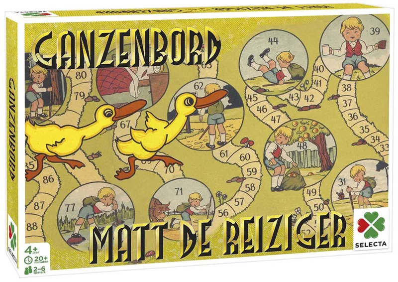 Spellen van Toen: Matt de Reiziger / Ganzenbord – Bordspel – Familiespel – Vanaf 4 jaar – 2-6 spelers from Tactic – box