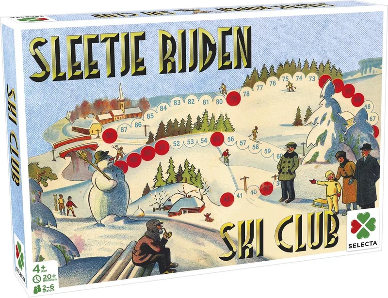 Spellen van Toen: Sleetje Rijden / Ski Club – Bordspel – Familiespel – Vanaf 4 jaar – 2-6 spelers van Tactic – doos