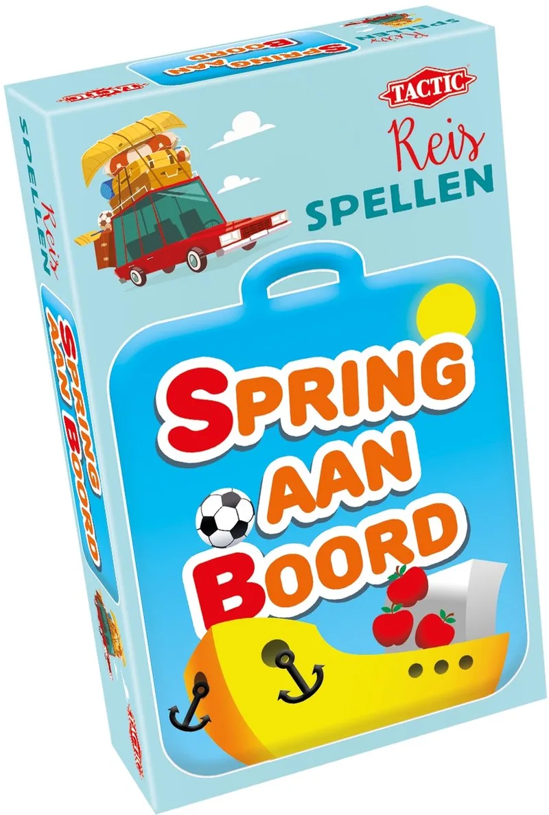 Spring aan Boord – Bordspel – Compacte Editie – Woord- en Categorie Spel – Vanaf 8 Jaar – 2 of Meer Spelers van Tactic – doos