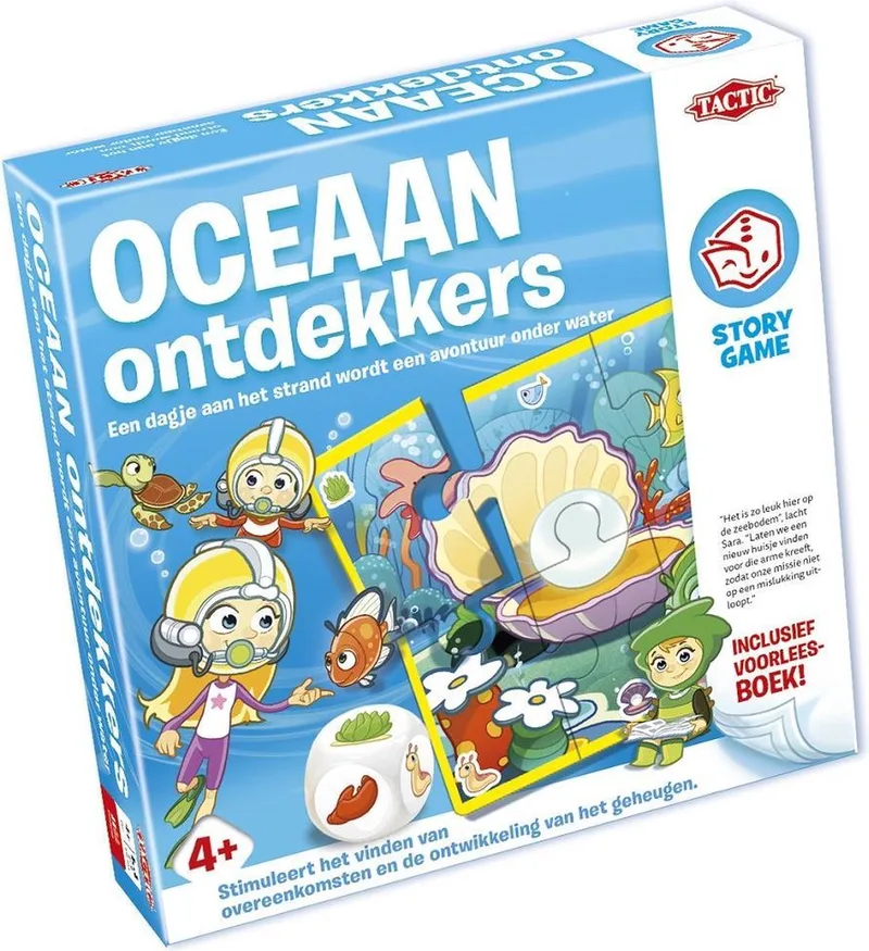Story Game Oceaan Ontdekkers van Tactic, editie Blauw – doos