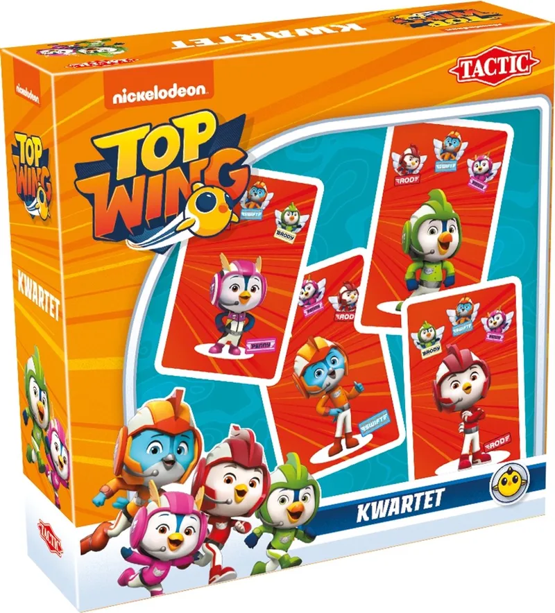 Top Wing Kwartet – Kaartspel – Kinderspel – Vanaf 4 jaar – 2-4 spelers von Tactic – Schachtel