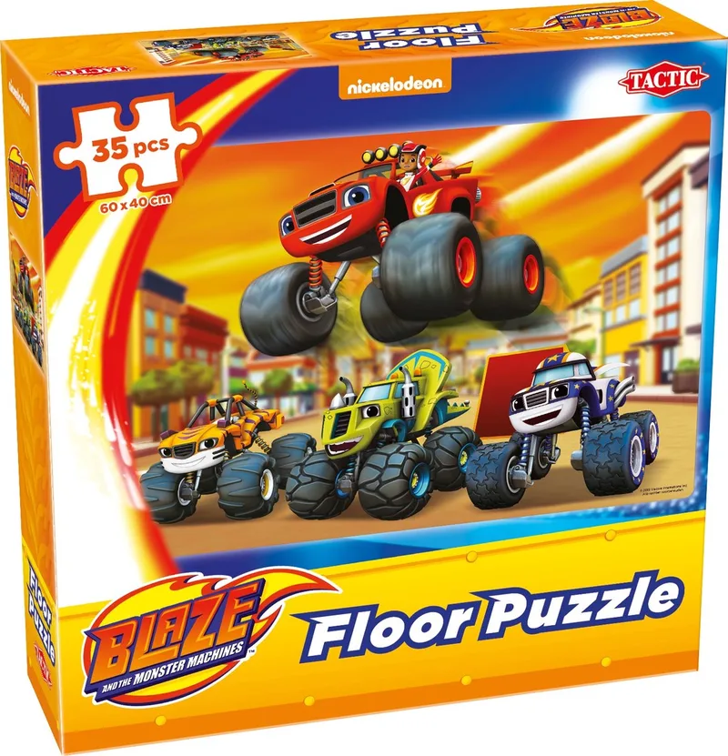 Vloerpuzzel – Puzzel – Vanaf 3 jaar – 35 stukjes – 60x40 cm van Tactic, editie Blaze – doos
