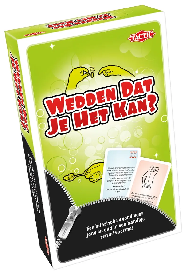 Wedden Dat Je Het Kan – Bordspel – Compacte Editie – Partyspel voor het Hele Gezin – Vanaf 8 Jaar – 3 tot 6 Spelers van Tactic – doos