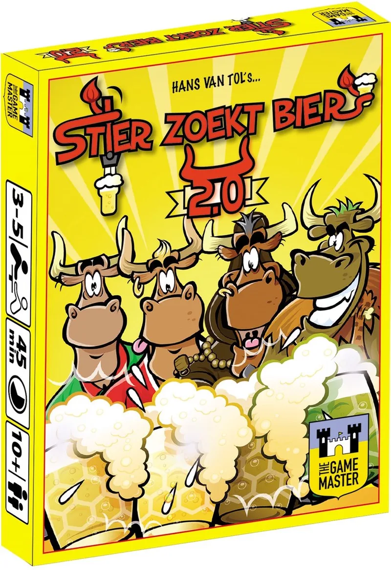 Stier zoekt Bier 2.0 - Kaartspel fra The Game Master – æske