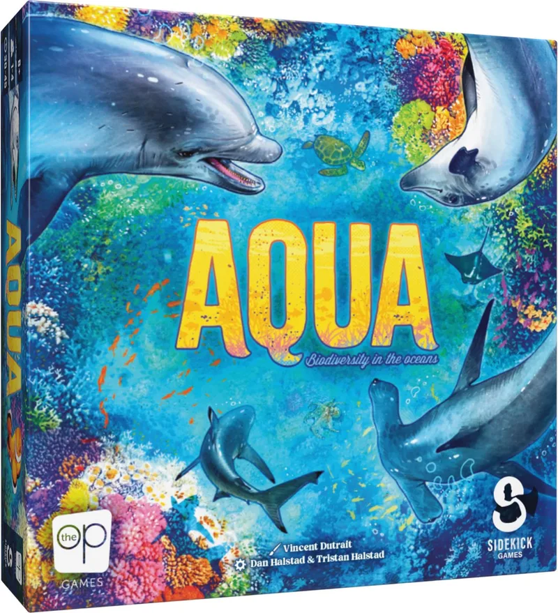 AQUA Biodiversity in the Oceans - Bordspel voor 1-4 spelers - Vanaf 8 jaar von The Op – Schachtel