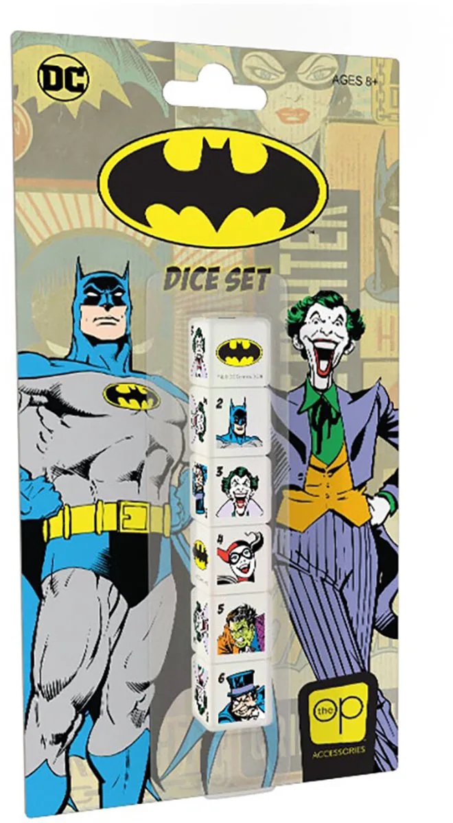 Batman Dice Set de The Op, édition Multicolor – boîte