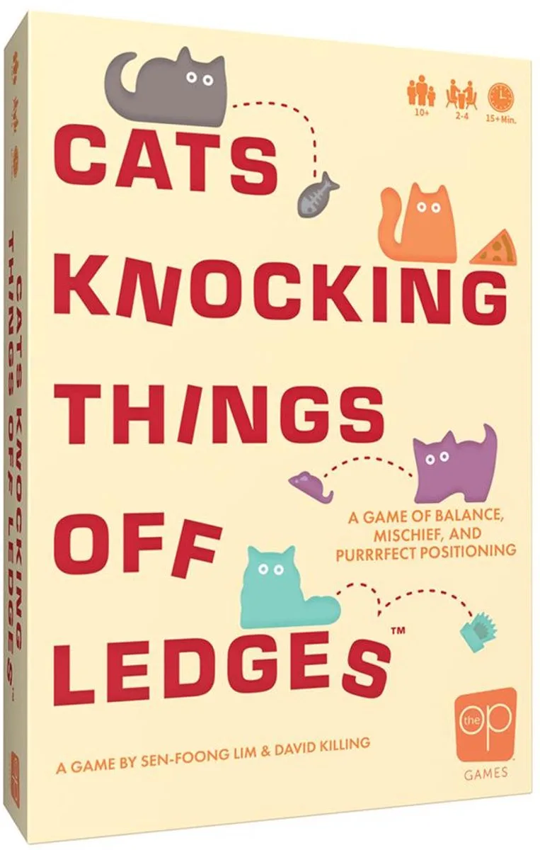 Cats Knocking Things Off Ledges - bordspel - Engels de The Op – boîte