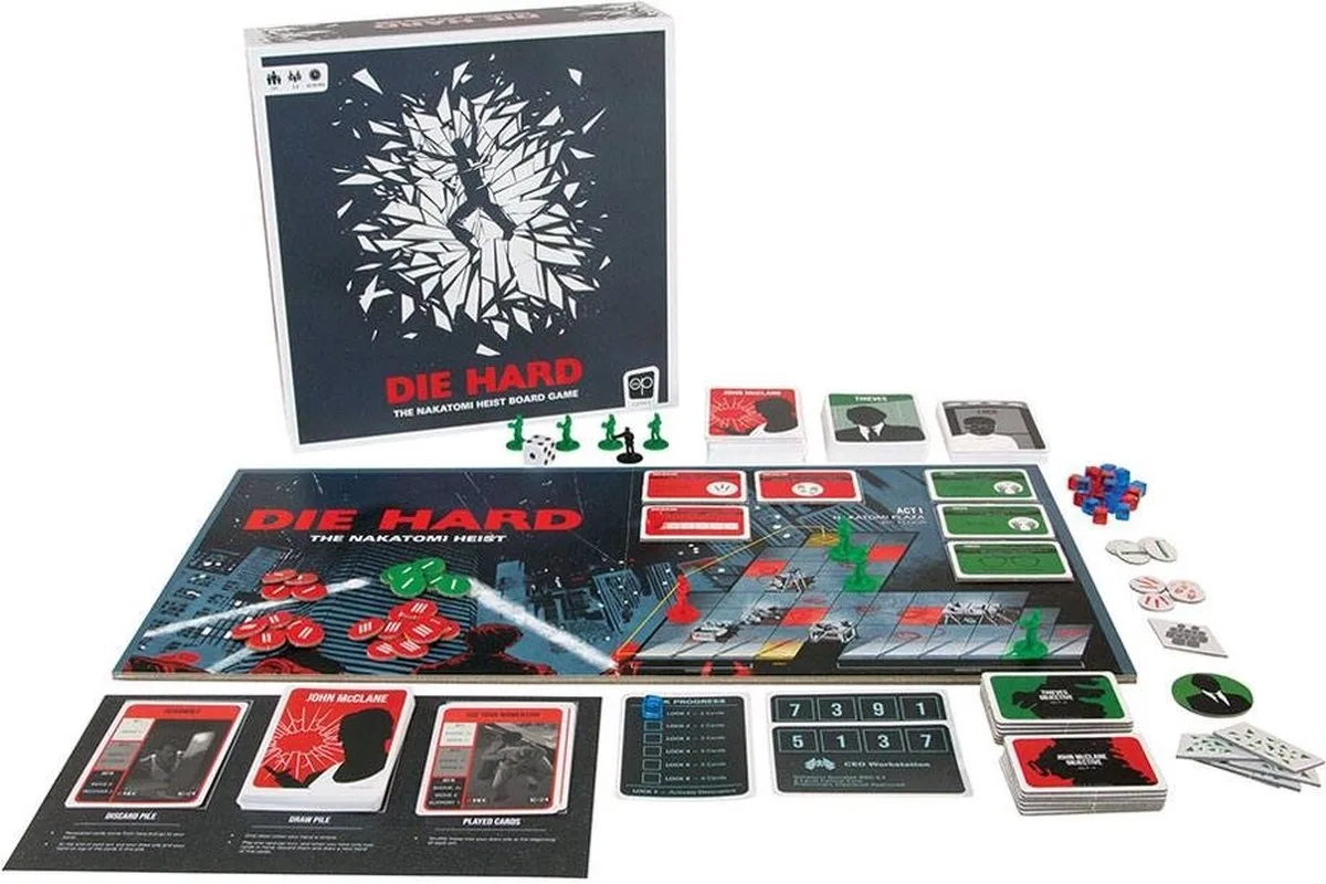 Die Hard Bordspel The Nakatomi Heist *Engelse Versie* de The Op – boîte