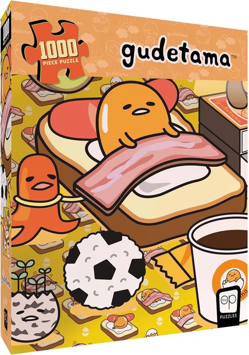 Gudetama: Work From Bed Puzzel - Legpuzzel 1000 Stukjes - Sanrio - USAopoly van The Op, editie Meerkleurig – doos
