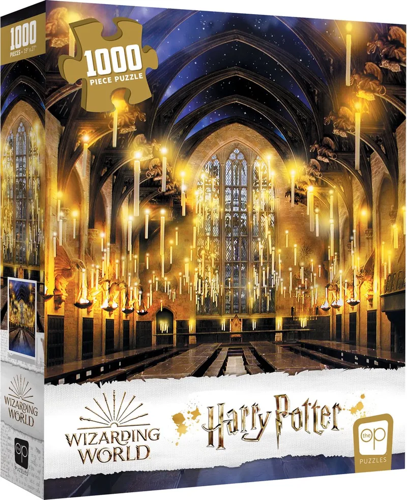 Harry Potter Great Hall Puzzel - Puzzel 1000 stukjes - Hogwarts - Zweinstein de The Op, édition Multicolore – boîte