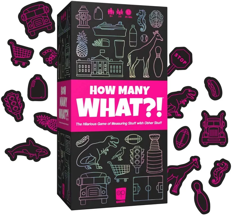 How Many What – Partyspel – Absurde Vergelijkingen – Hilarisch Gezelschapsspel – Voor Familie & Vrienden van The Op – doos