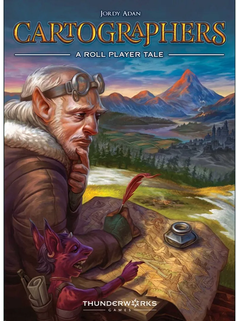 Cartographers: A Roll Player Tale - Kaartspel (ENG) de Thunderworks Games – boîte