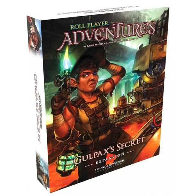Roll Player Adventures: Gulpax's Secret Expansion fra Thunderworks Games – æske